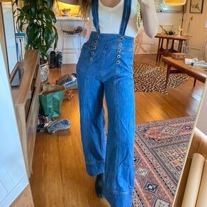 Anthropologie Blue Women's Jeans Overalls